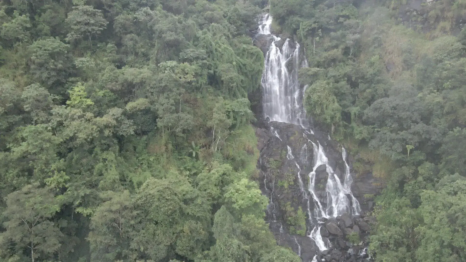 A private waterfall reached by jeep, framed by Western Ghats rainforest