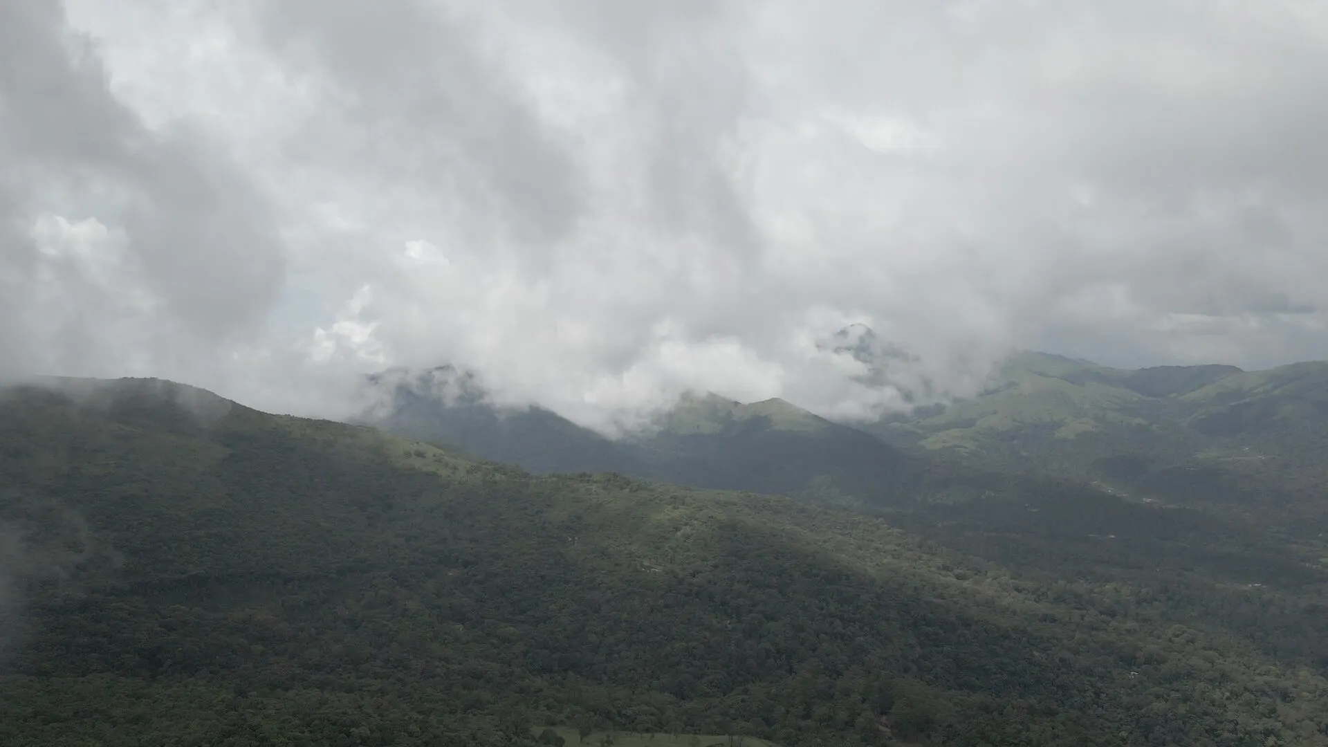 Tadiandamol panorama from Mount Wood, Kakkabe, Coorg